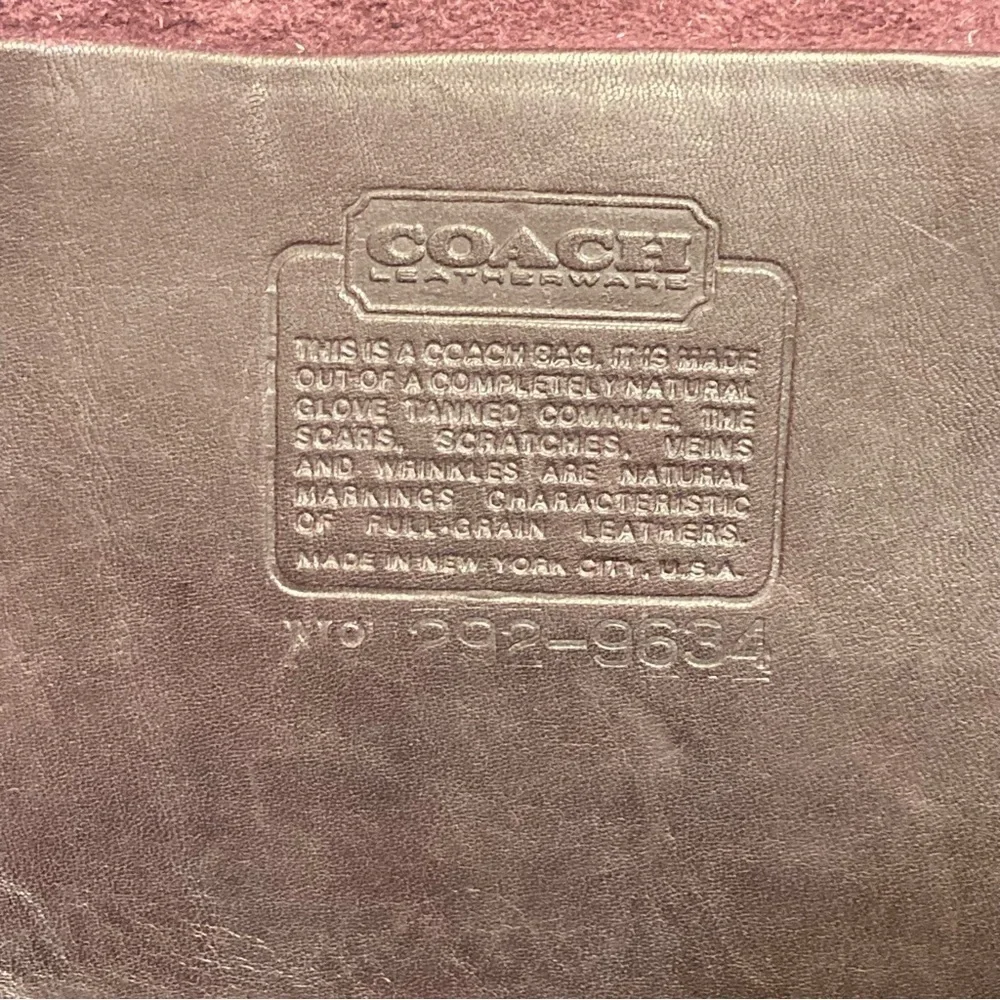 Coach RARE burgandy leather vintage New York City Bonnie cashin era breifcase